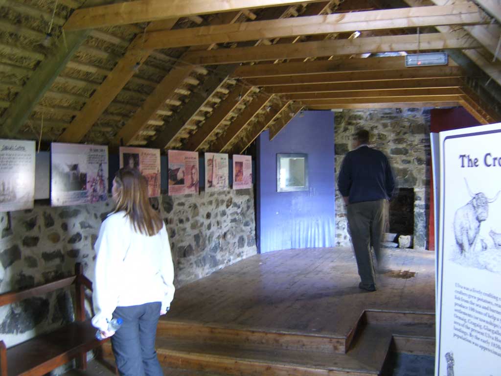 Inside Sheila's cottage