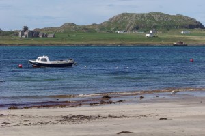 View from Fionnphort beach to Iona