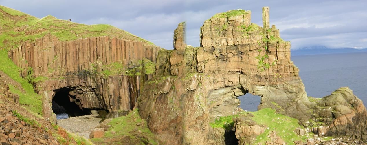 Carsaig Arches a geological and walking attraction