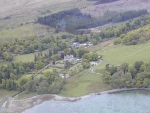 Torosay Castle from the air